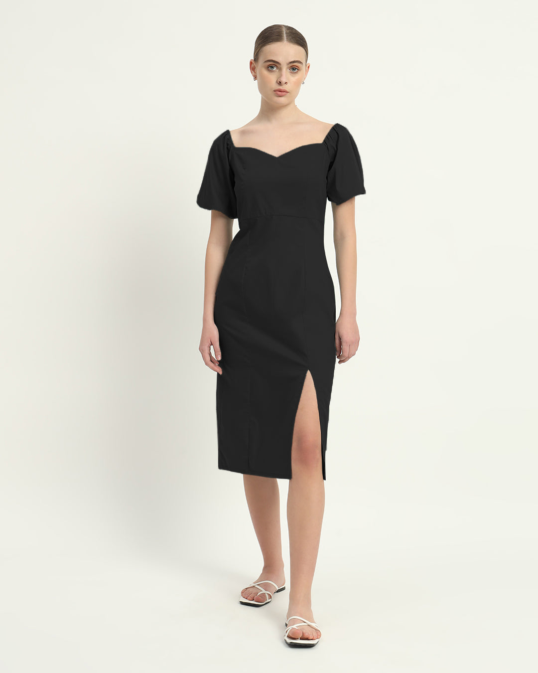 The Erwin Noir Cotton Dress