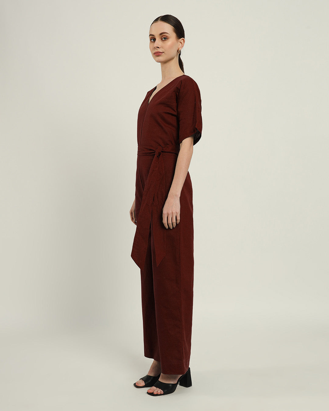 Sunny Things V Neck Rouge Jumpsuit