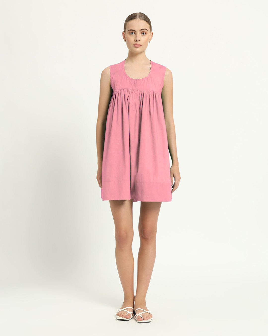 The Jois Fondant Pink Cotton Dress