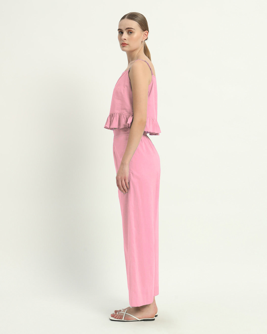 Whimsical Willow Solid Fondant Pink Co-ord Set