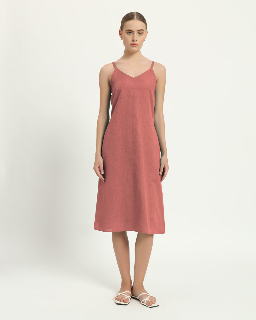 The Seesen Ivory Pink Cotton Dress