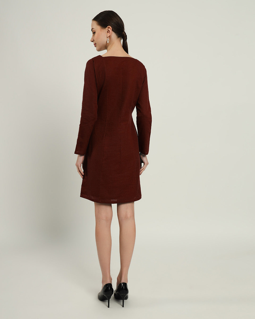 The Auburn Rouge Cotton Dress