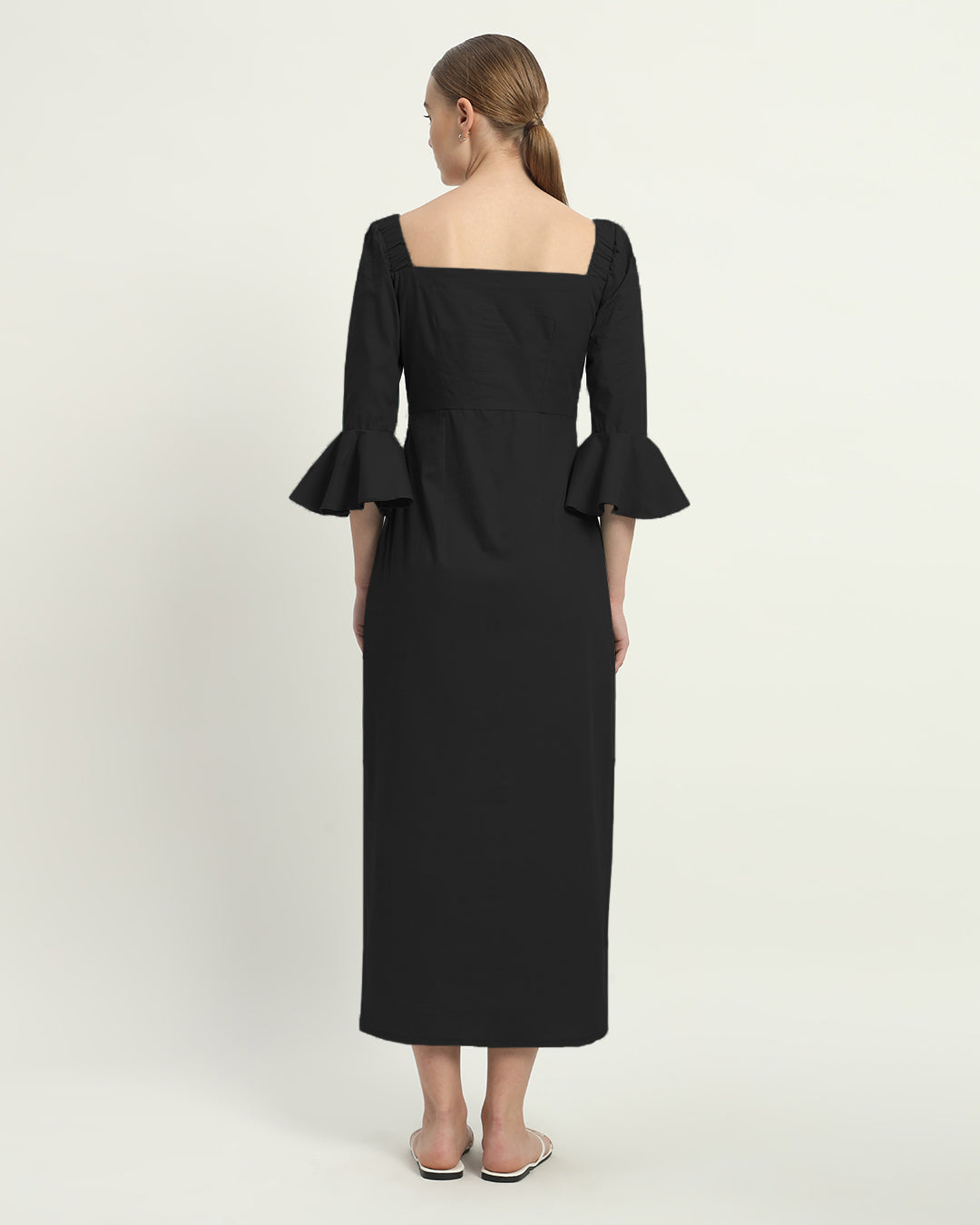 The Rosendale Noir Cotton Dress