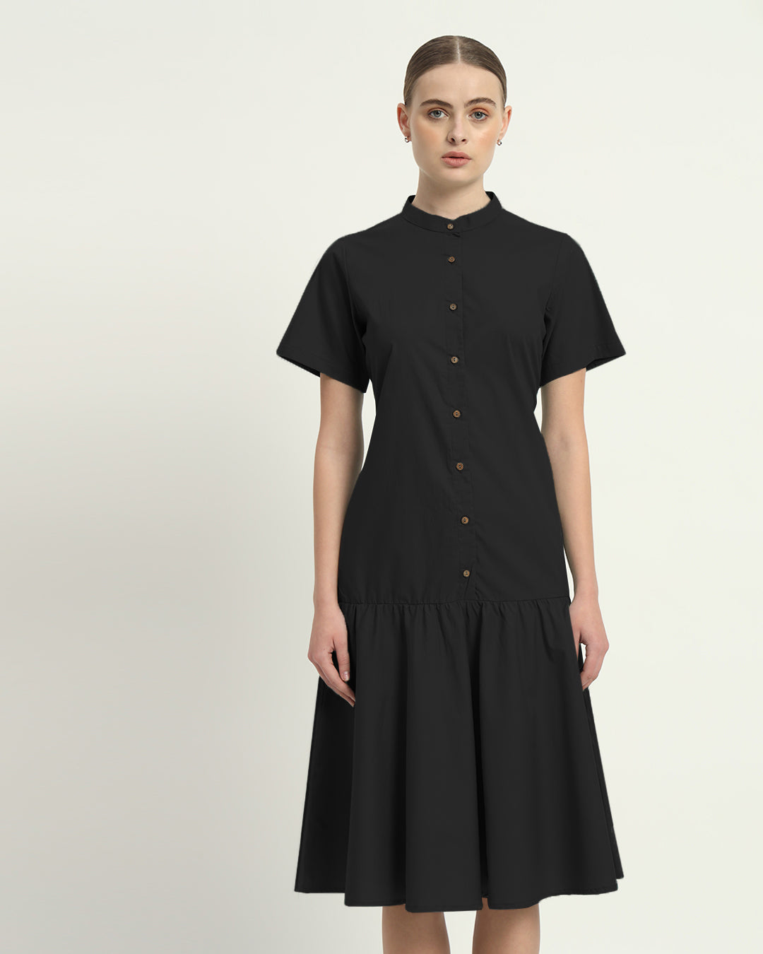 The Melrose Noir Cotton Dress