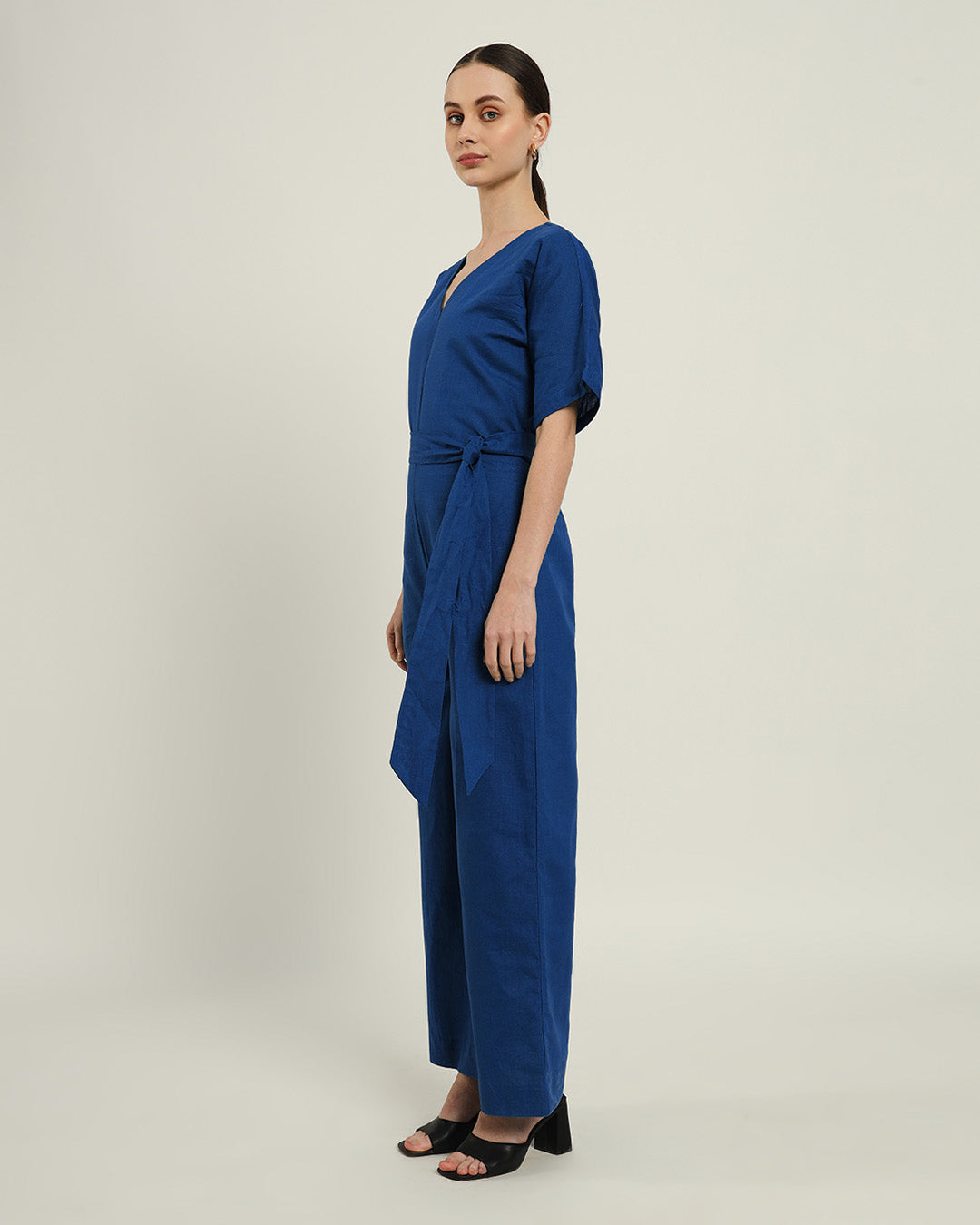 Sunny Things V Neck Cobalt Jumpsuit