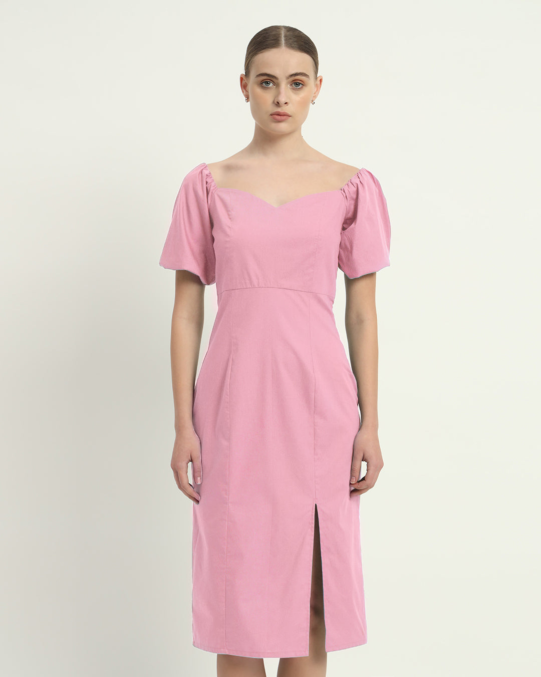 The Erwin Fondant Pink Cotton Dress