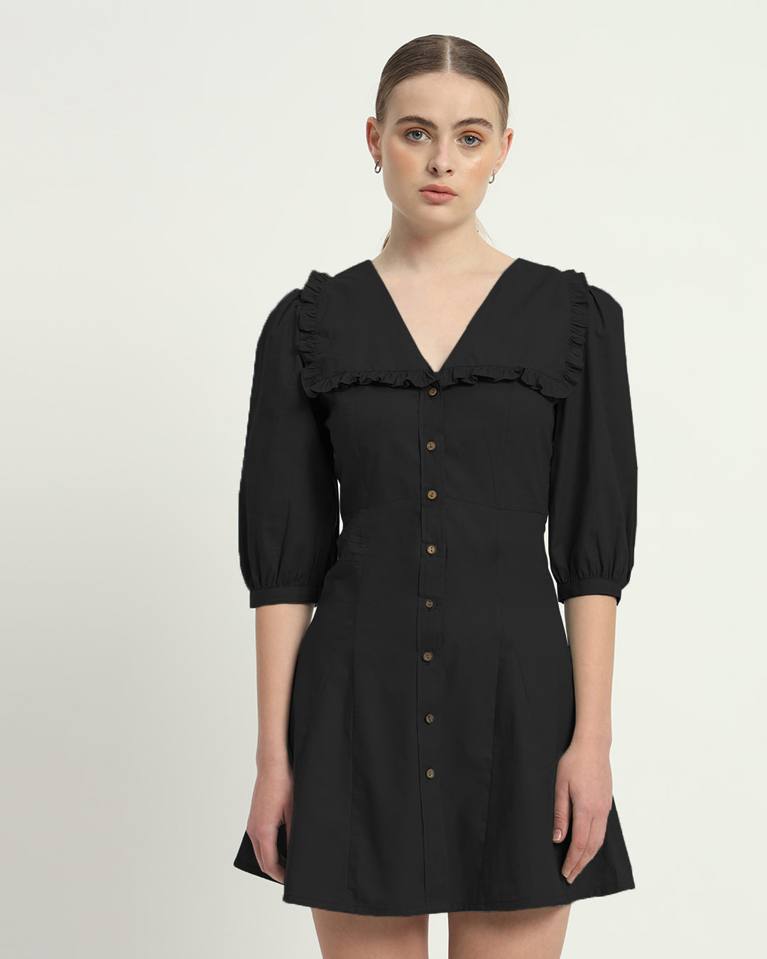 The Isabela Noir Cotton Dress