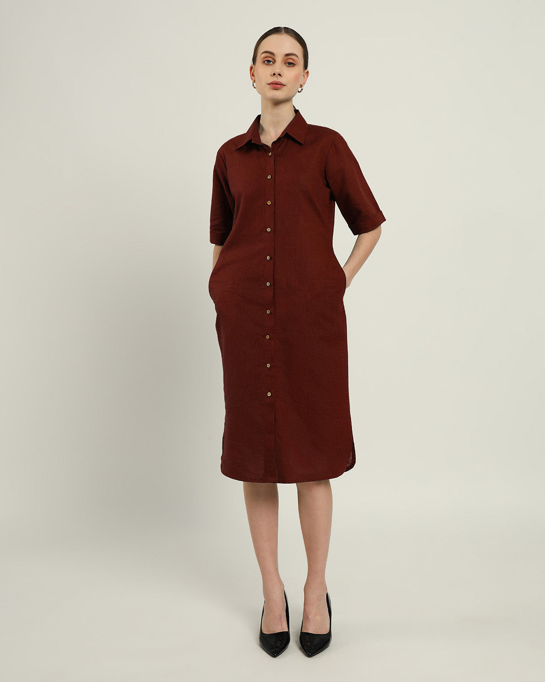 The Tampa Rouge Cotton Dress
