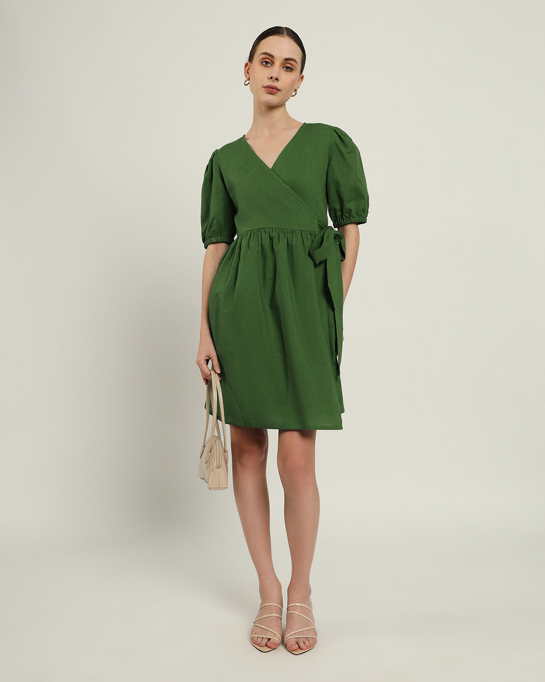 The Inzai Emerald Cotton Dress