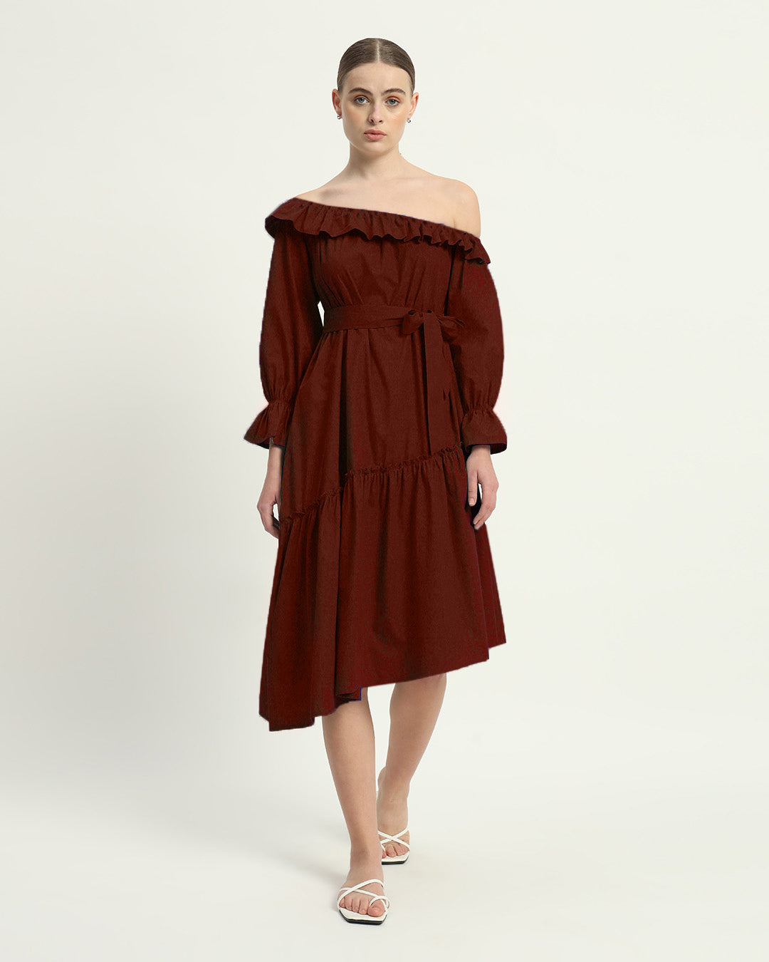 The Stellata Rouge Cotton Dress