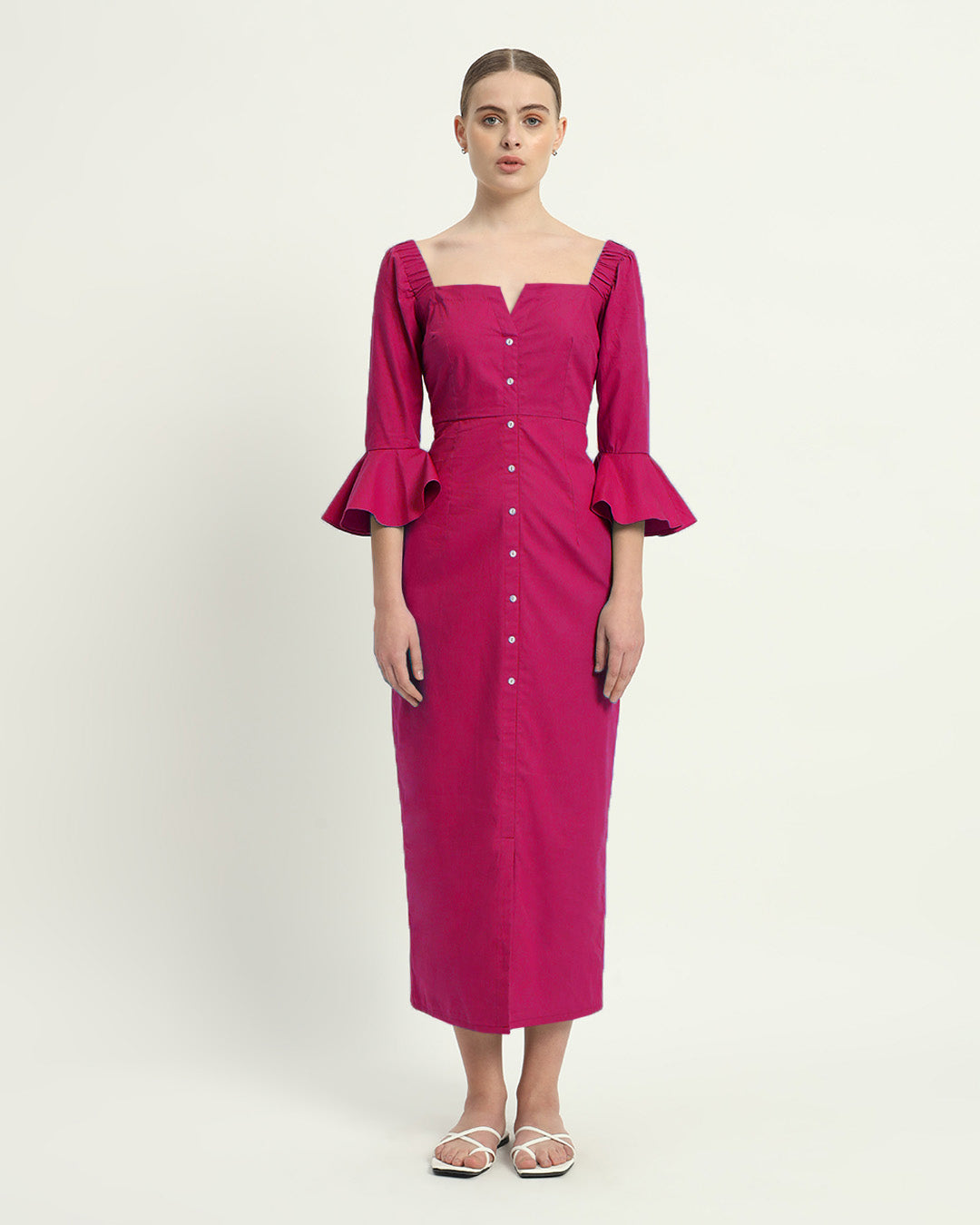 The Rosendale Berry Cotton Dress