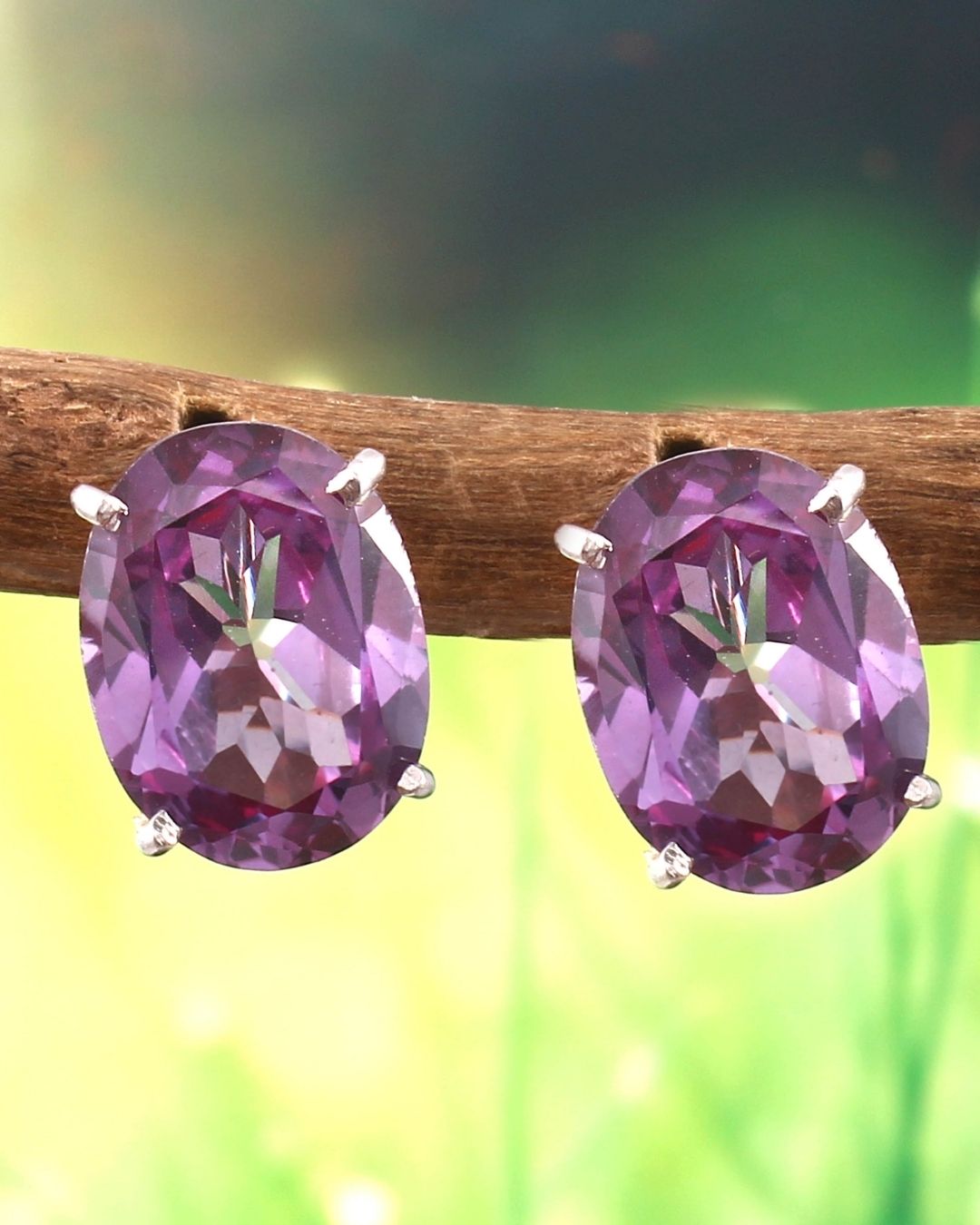 Filigree Baubles in Alexandrite Earrings