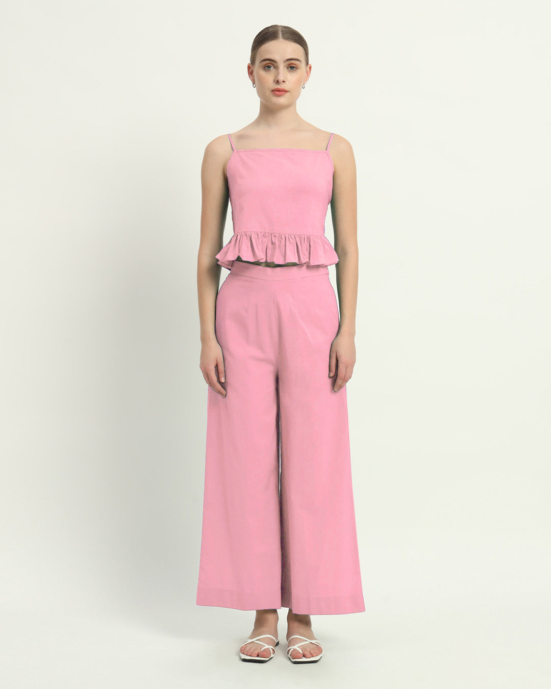 Whimsical Willow Solid Fondant Pink Co-ord Set