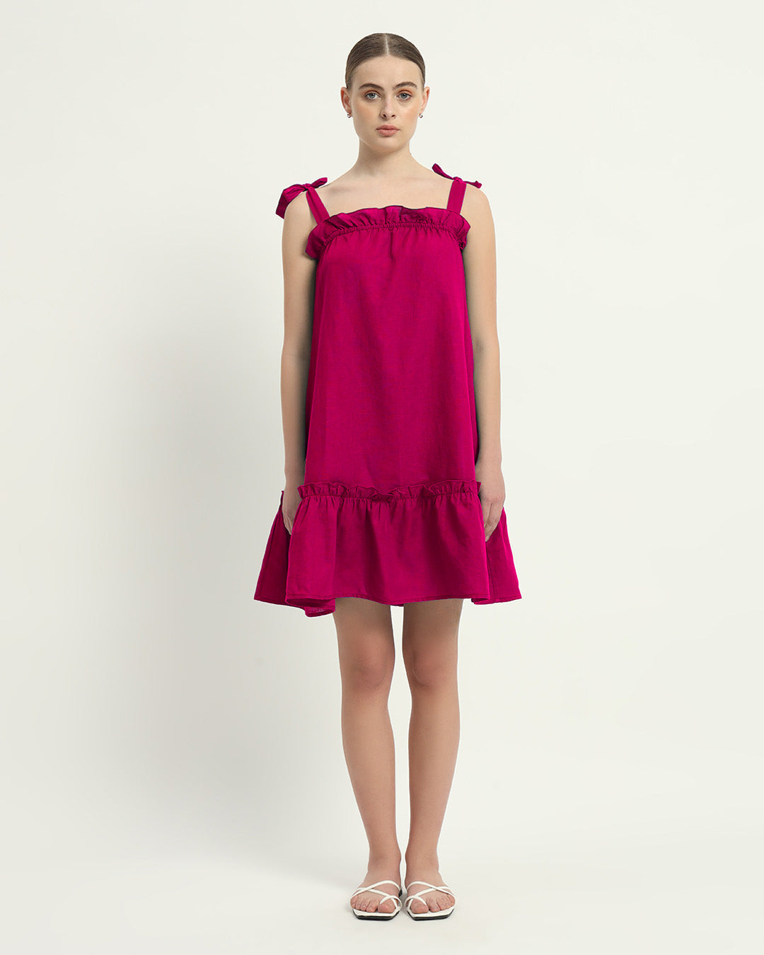 The Amalfi Berry Cotton Dress