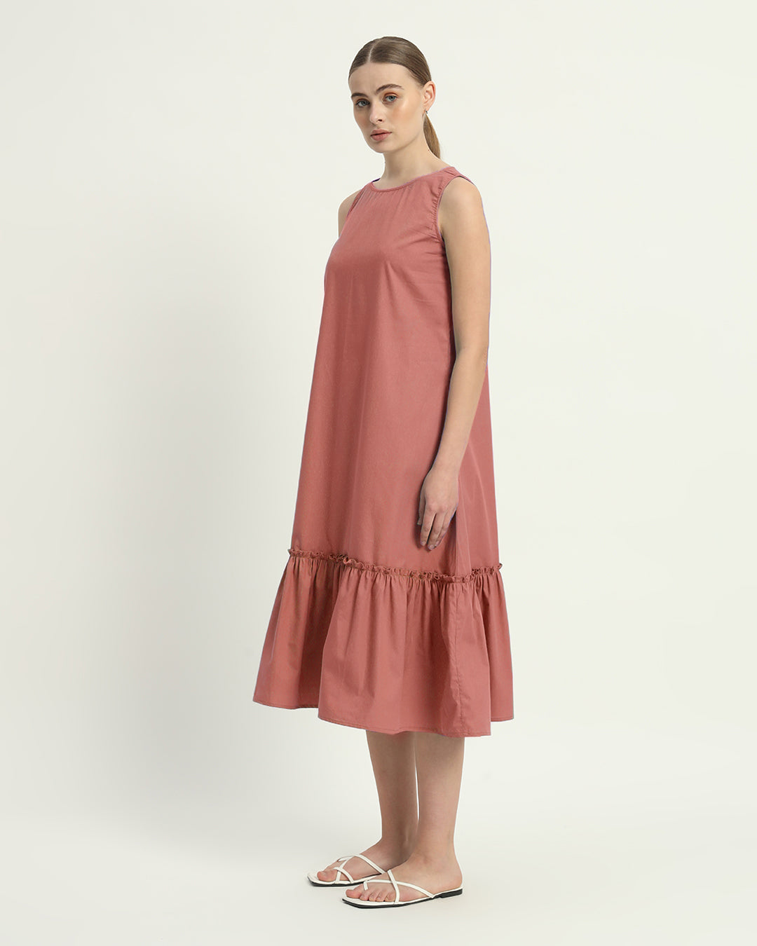 The Millis  Ivory Pink Cotton Dress