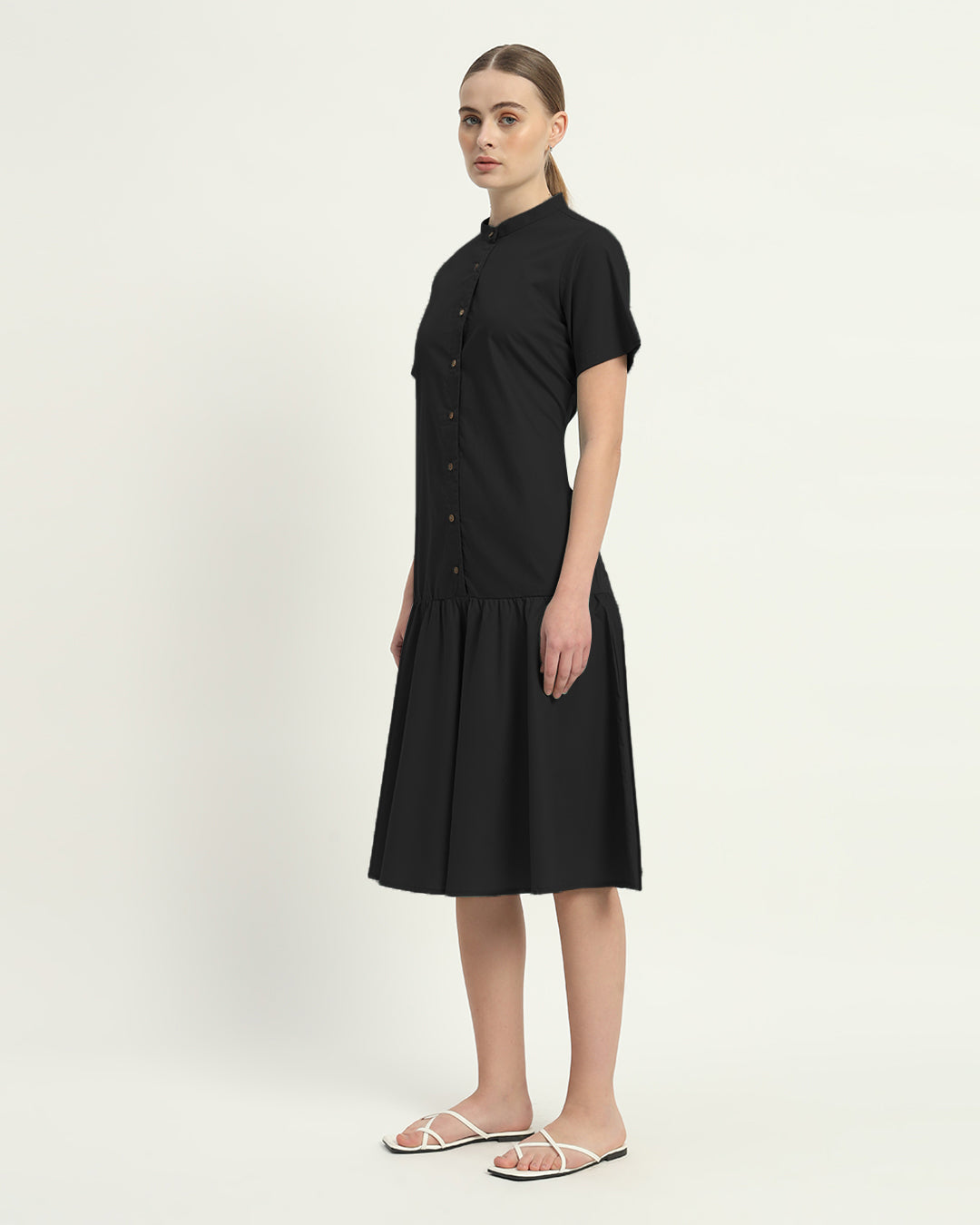 The Melrose Noir Cotton Dress