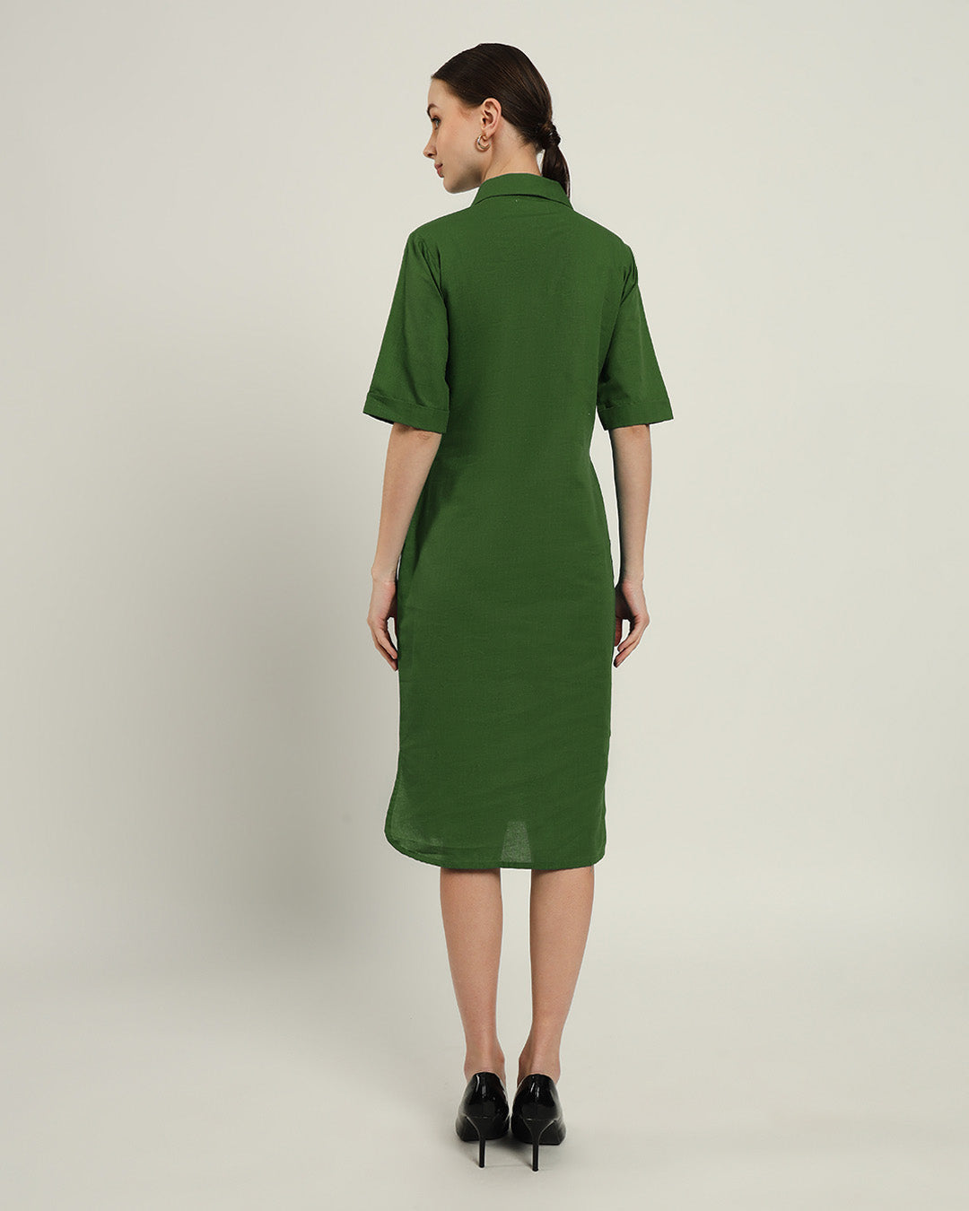The Tampa Emerald Cotton Dress