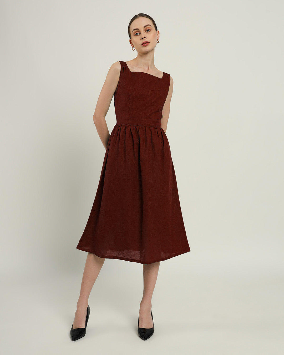 The Mihara Rouge Cotton Dress