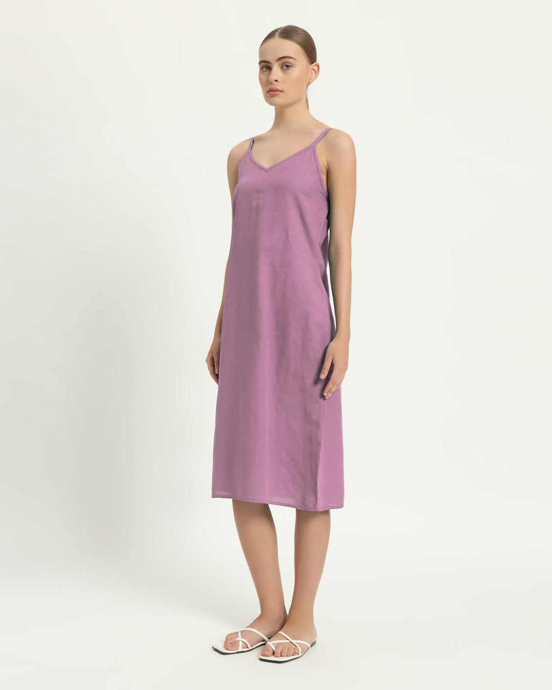 The Seesen Purple Swirl Cotton Dress
