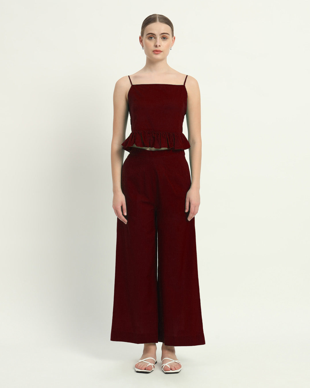 Whimsical Willow Solid Rouge Co-ord Set