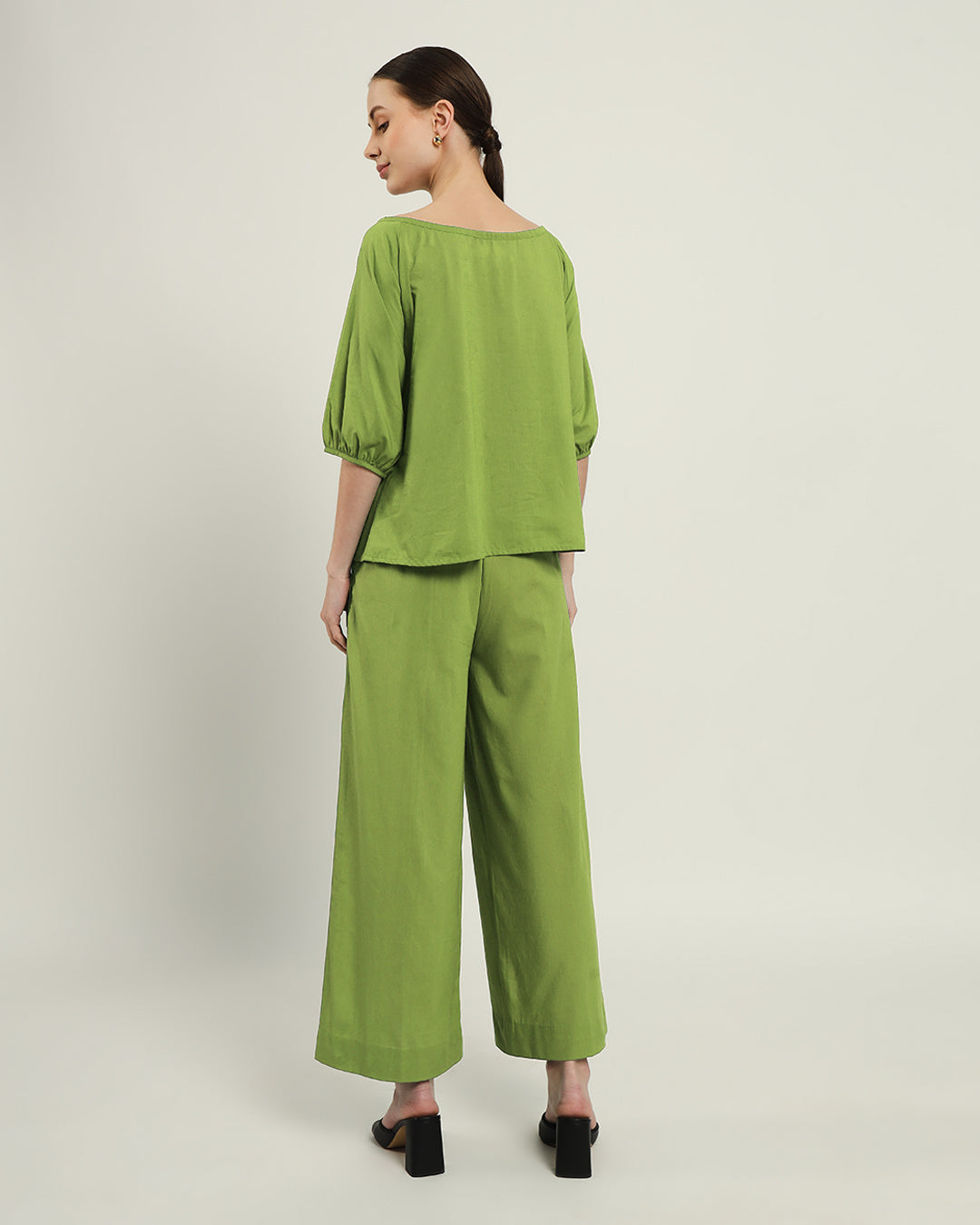 Effortless BowtNeck Fern Top (Without Bottoms)