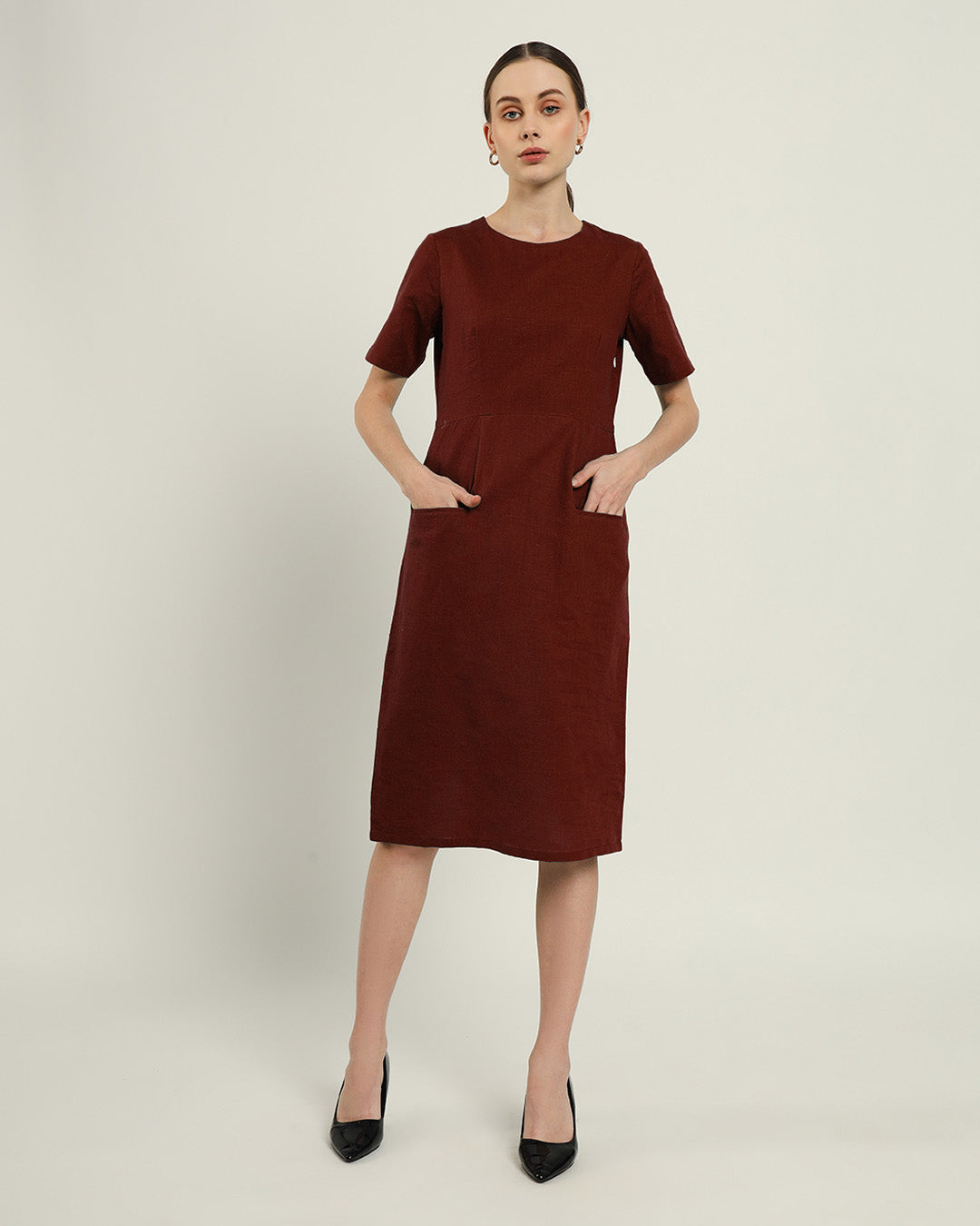 The Cairo Rouge Cotton Dress