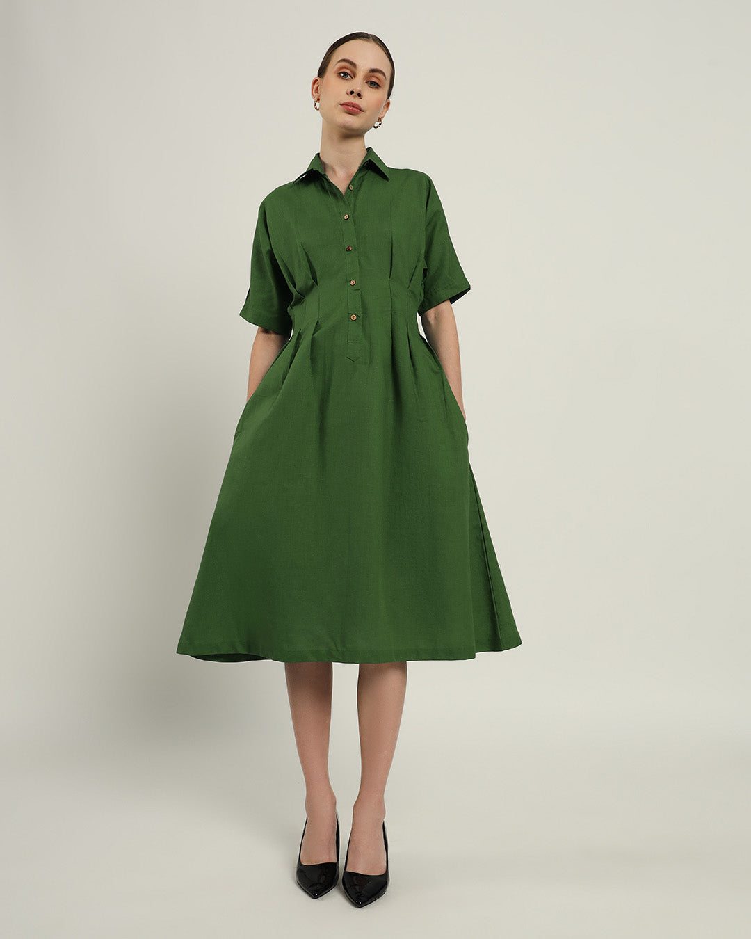 The Salford Emerald Cotton Dress