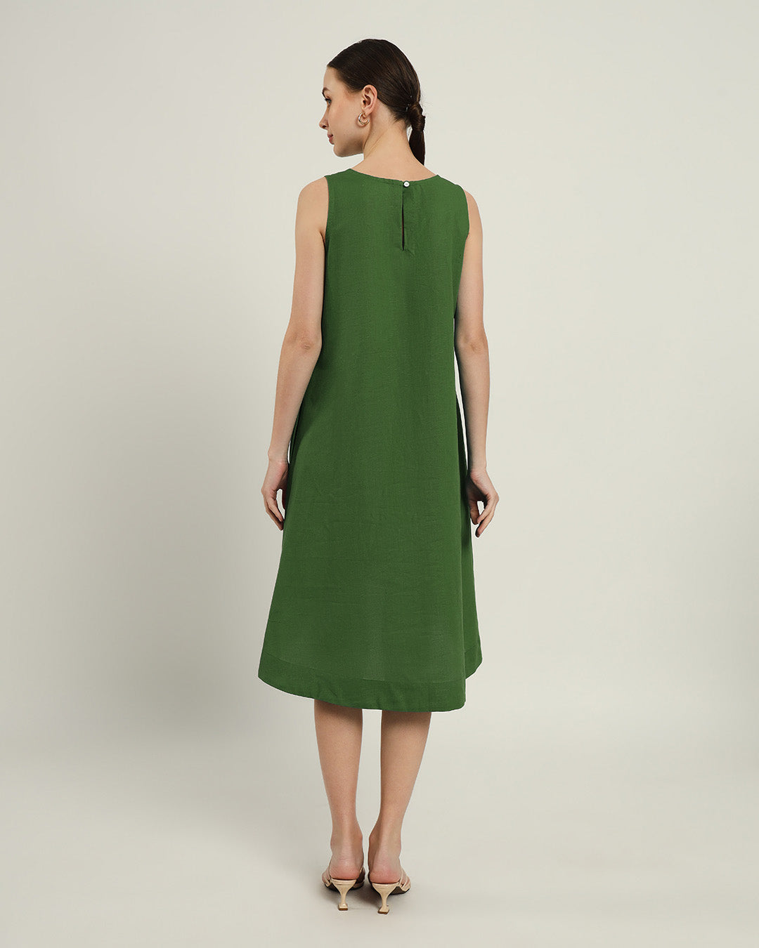 The Odesa Emerald Cotton Dress