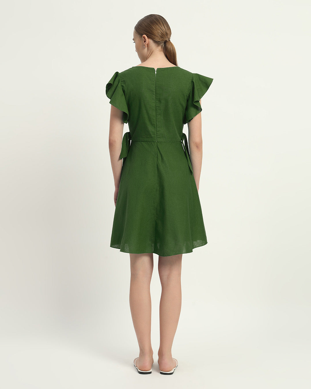 The Fairlie Emerald Cotton Dress