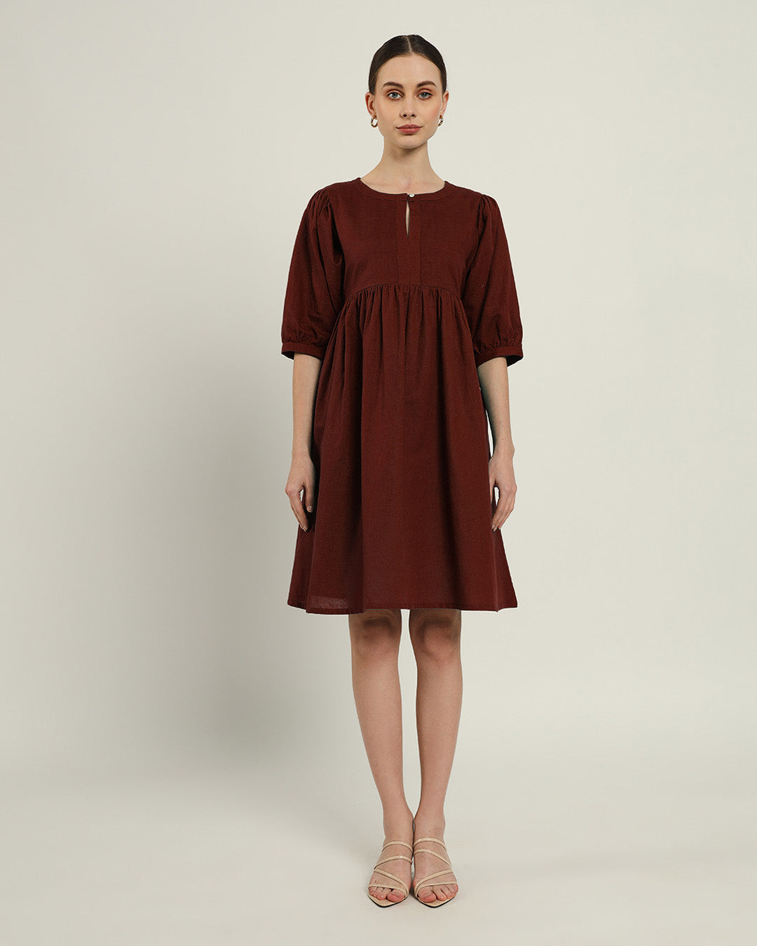 The Aira Rouge Cotton Dress
