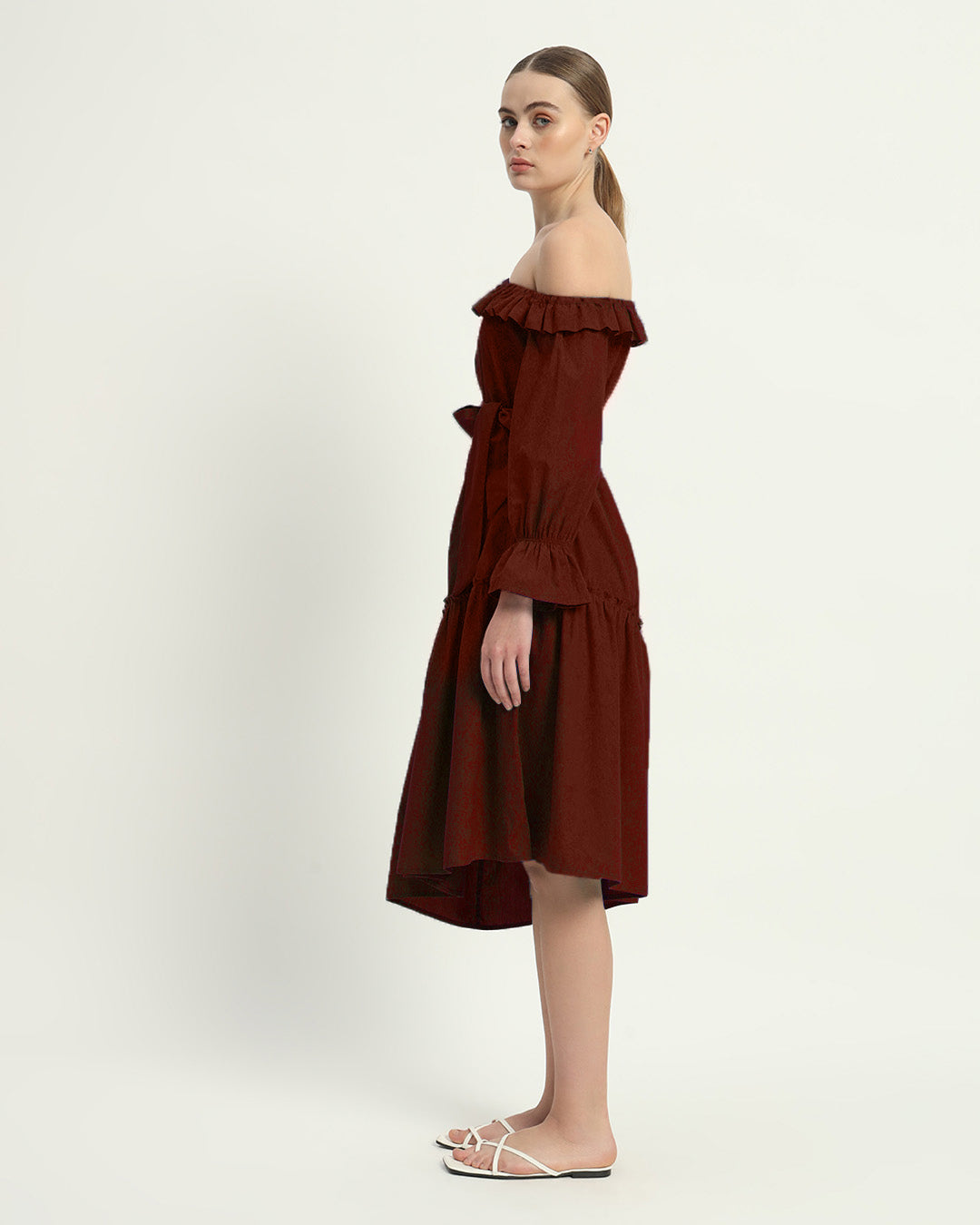 The Stellata Rouge Cotton Dress
