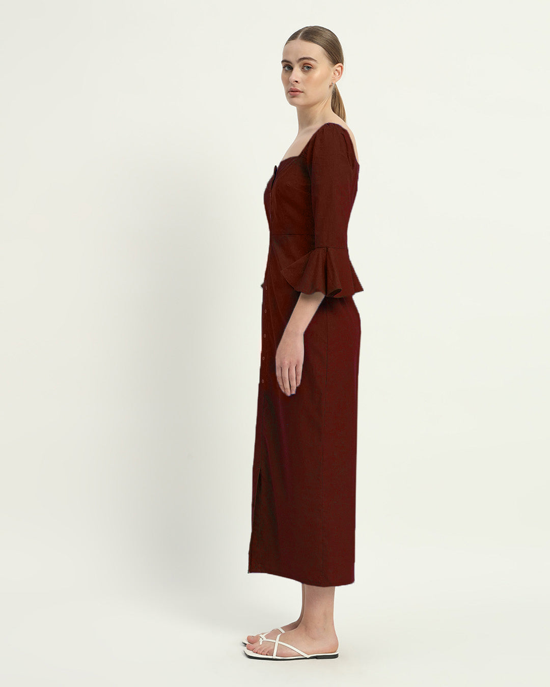 The Rosendale Rouge Cotton Dress