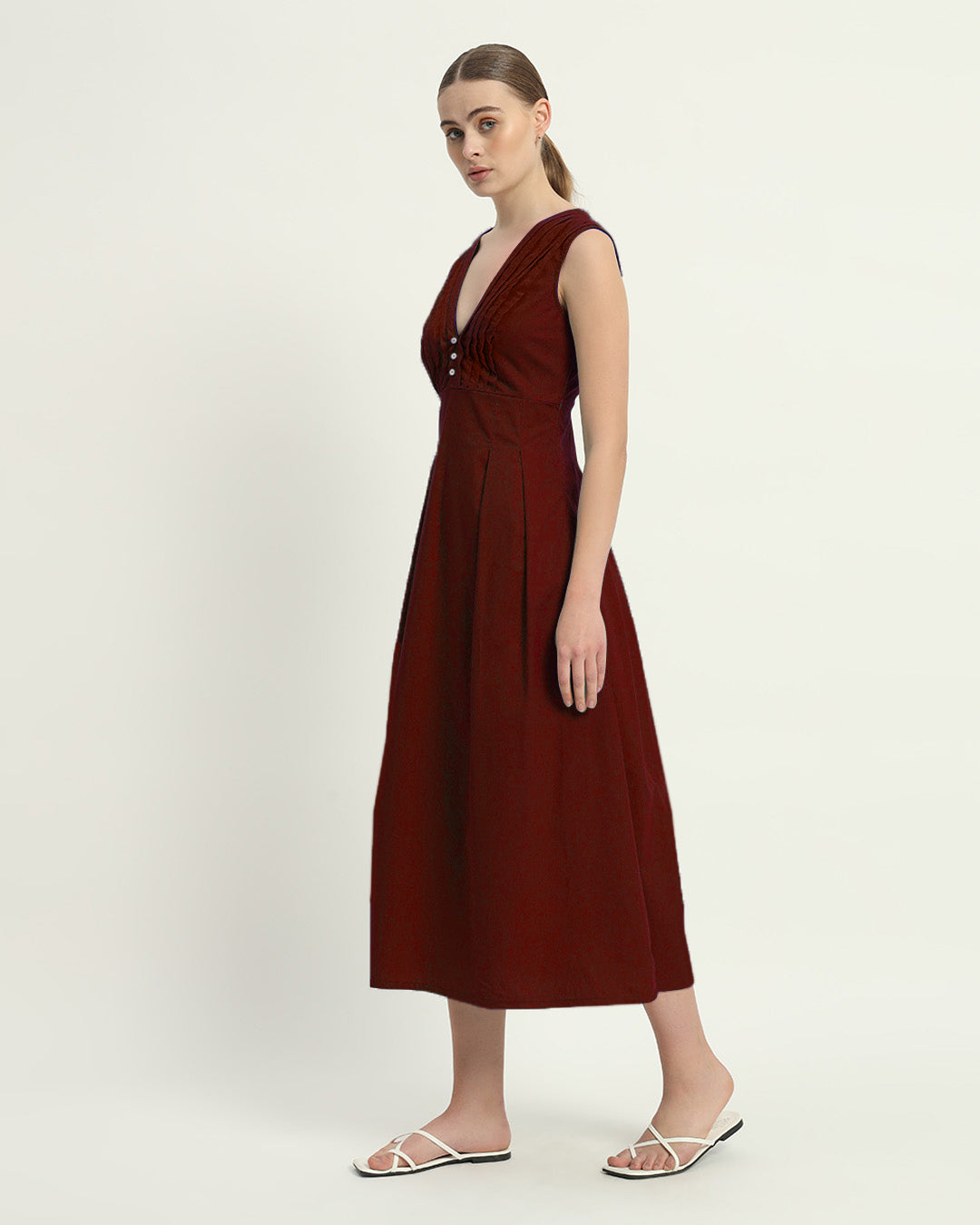 The Mendoza Rouge Cotton Dress