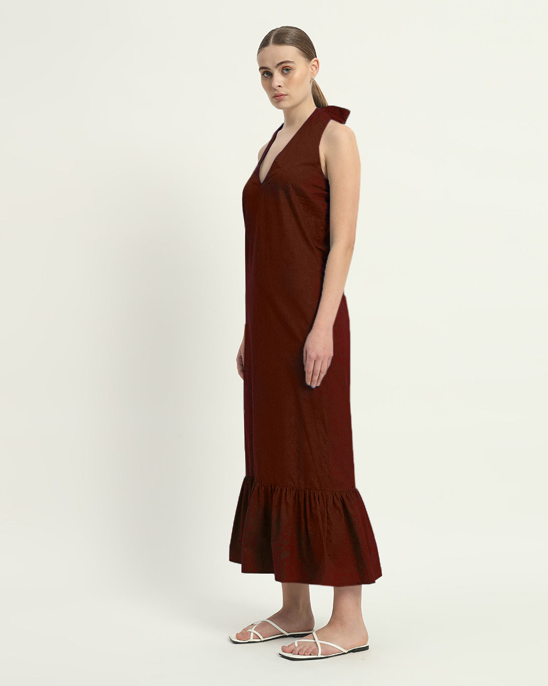 The Wellsville Rouge Cotton Dress