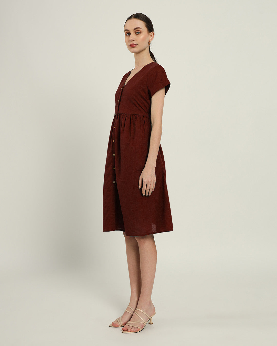 The Valence Rouge Cotton Dress