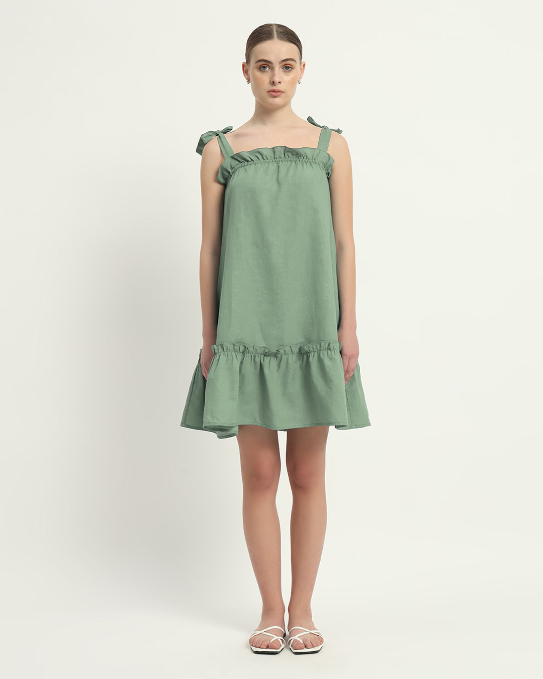 The Amalfi Mint Cotton Dress