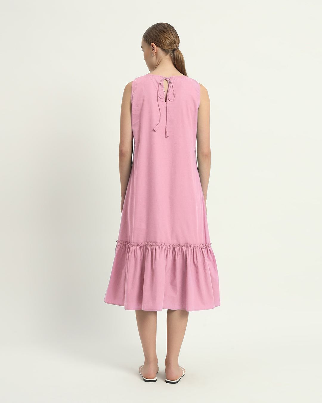 The Millis Fondant Pink Cotton Dress