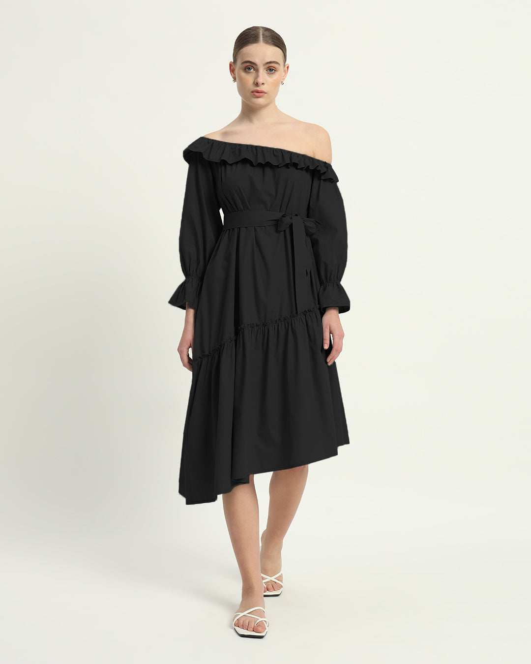 The Stellata  Noir Cotton Dress