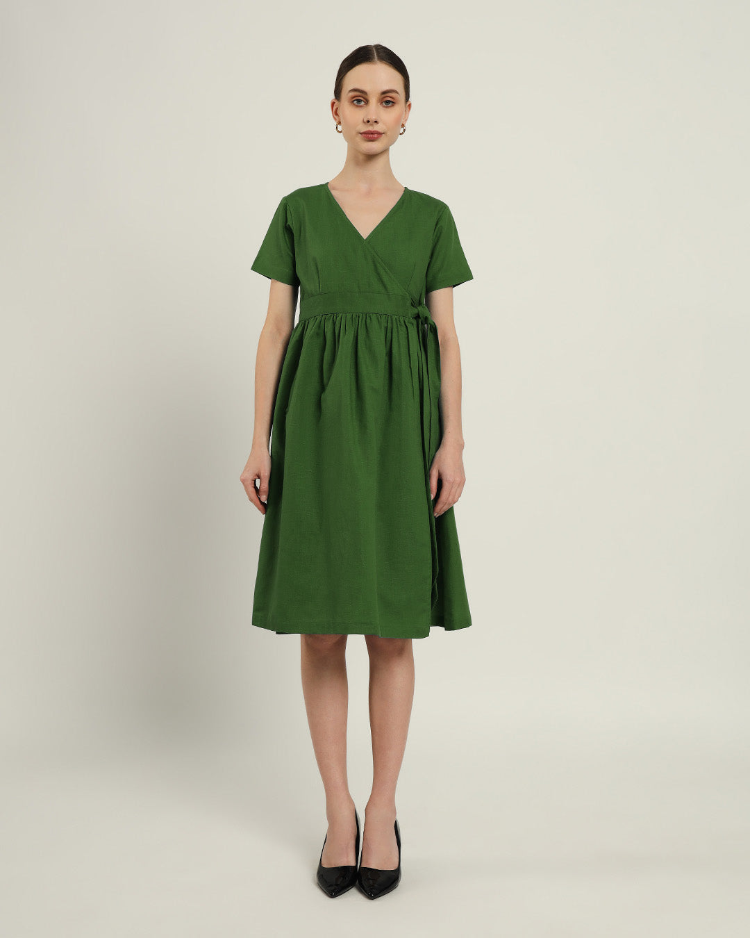 The Miyoshi Emerald Cotton Dress