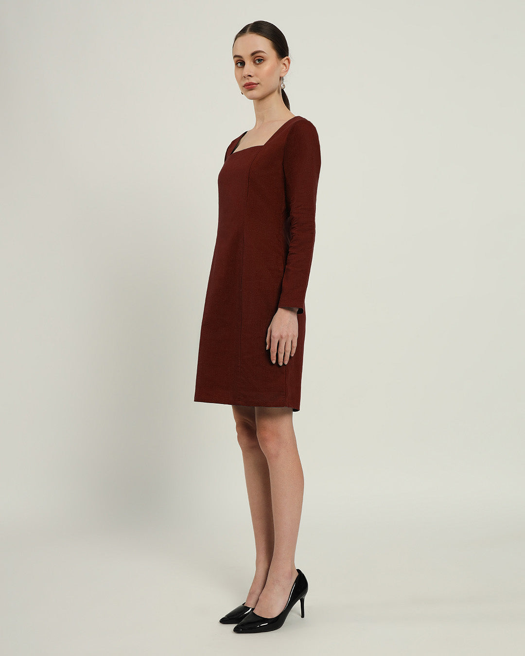 The Auburn Rouge Cotton Dress