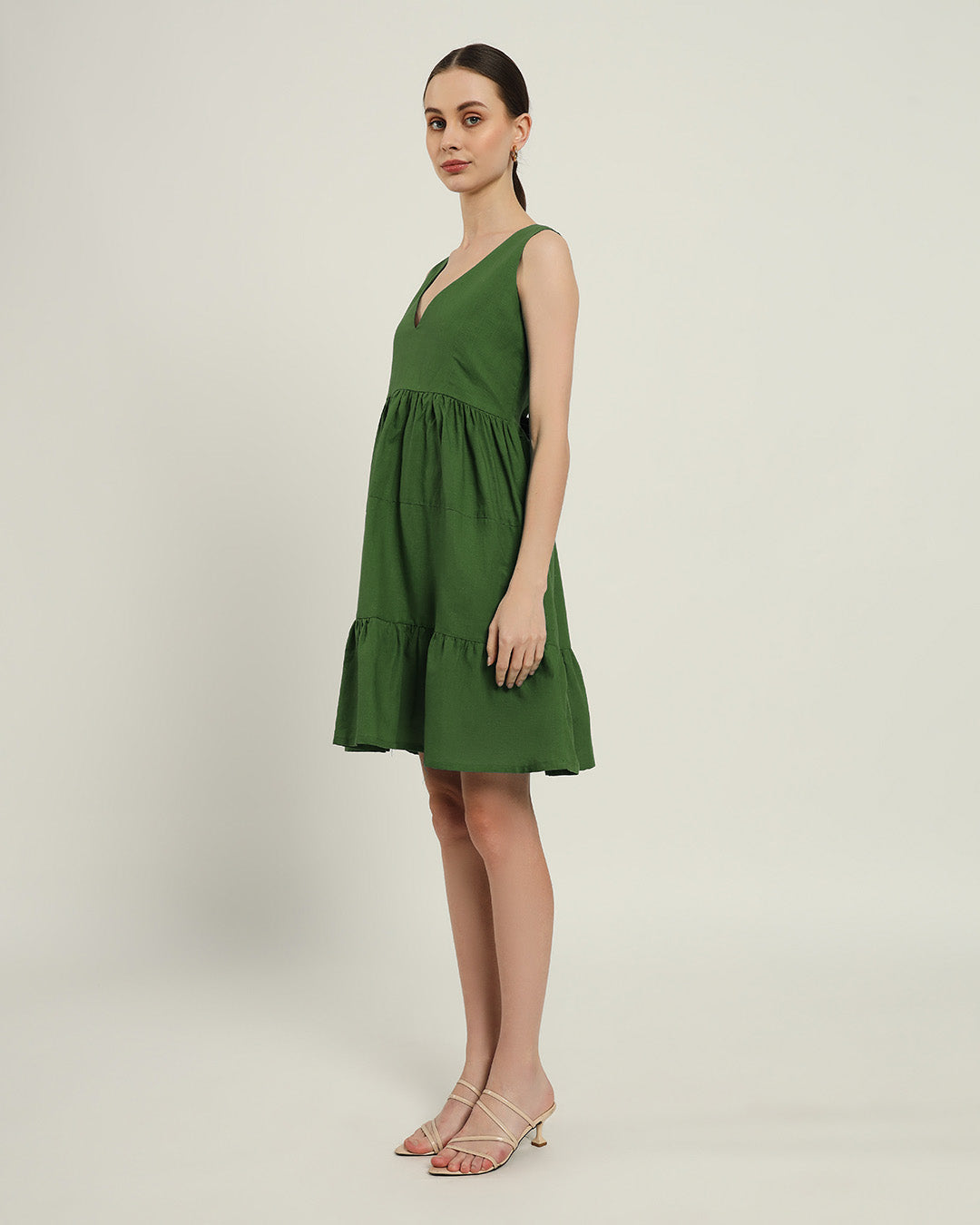 The Minsk Emerald Cotton Dress
