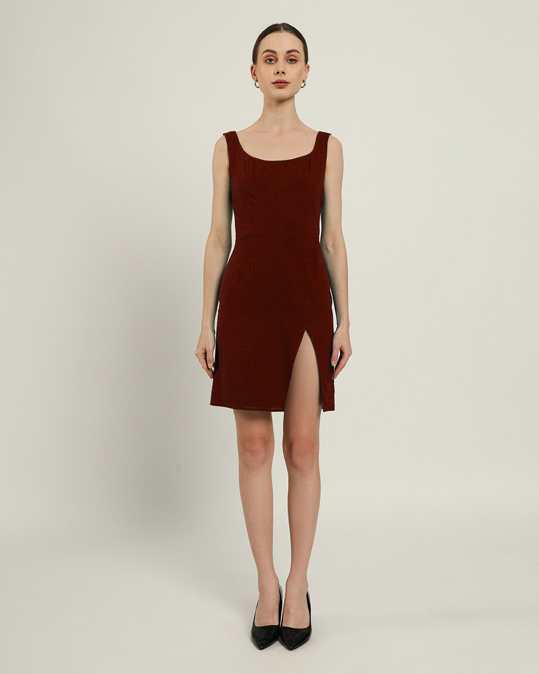 The Cannes Rouge Cotton Dress
