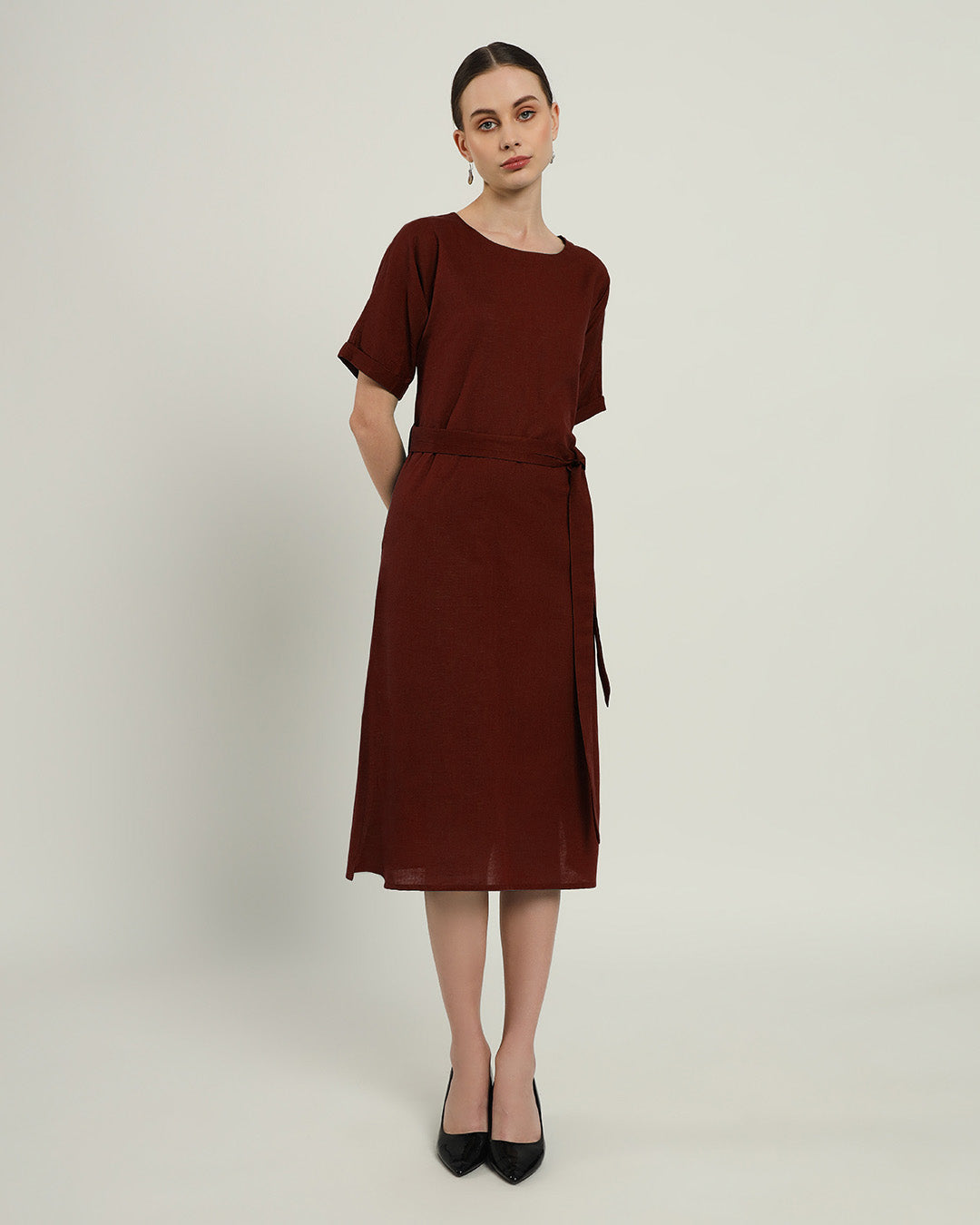 The Tayma Rouge Cotton Dress