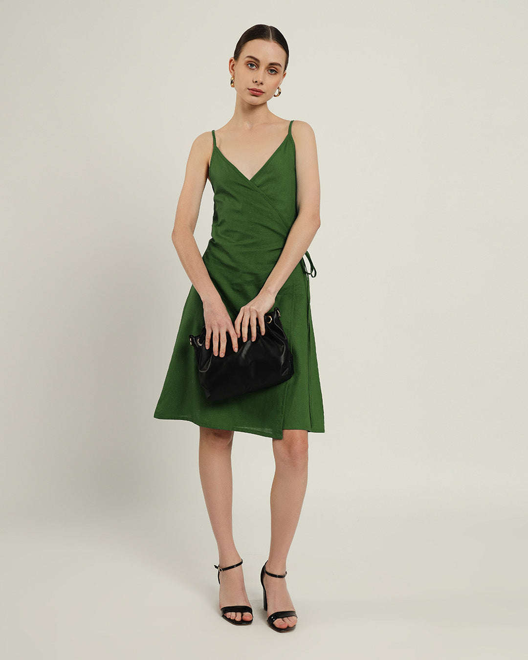 The Chambéry Emerald Cotton Dress
