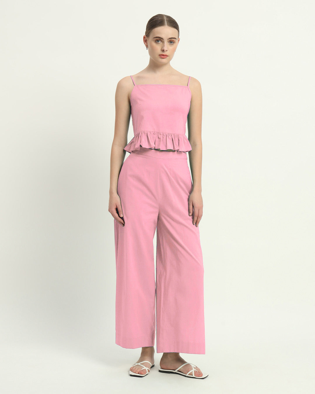 Whimsical Willow Solid Fondant Pink Co-ord Set