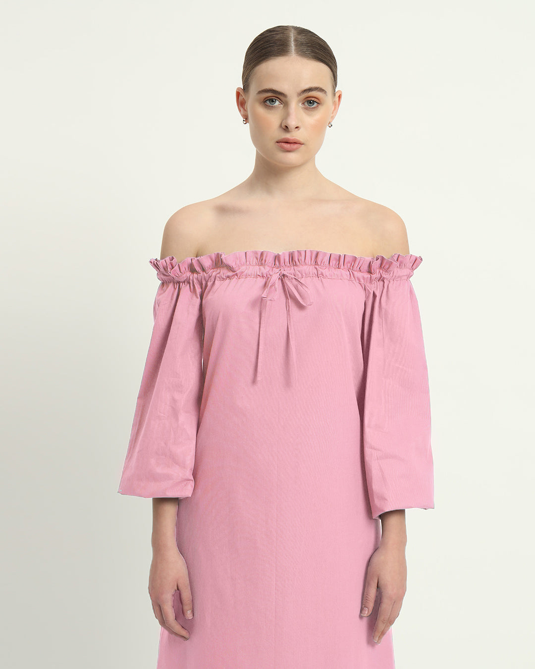 The Carlisle Fondant Pink Cotton Dress