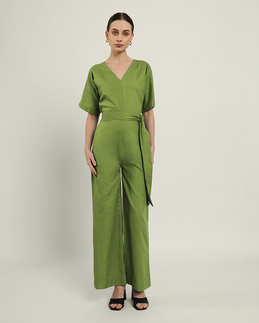 Sunny Things V Neck Fern Jumpsuit