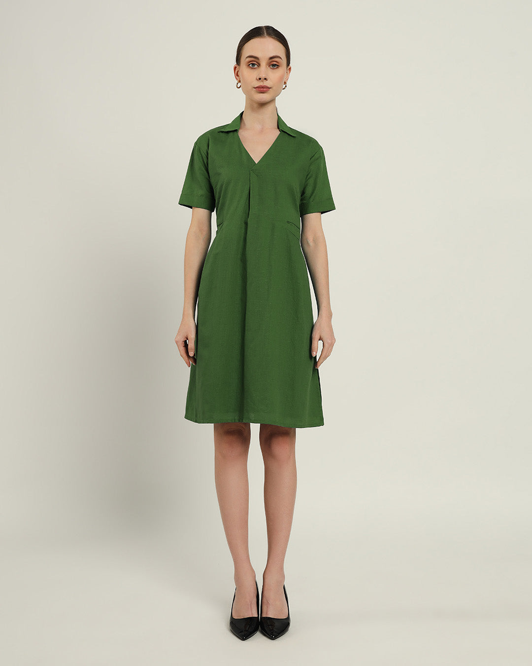 The Lancaster Emerald Cotton Dress