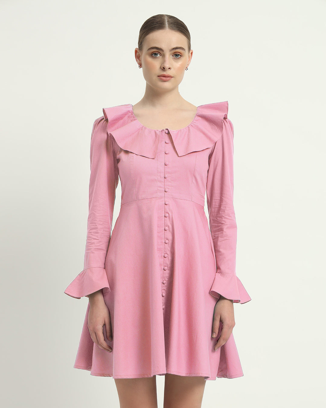 The Fredonia Fondant Pink Cotton Dress
