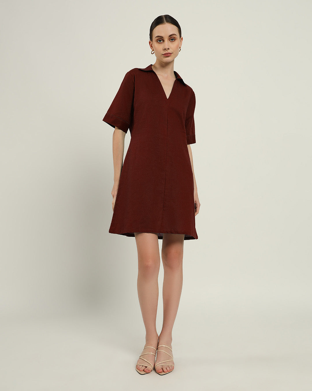 The Ermont Rouge Cotton Dress